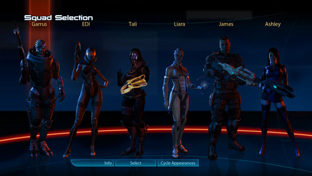 Mass Effect 2 Squad Outfits